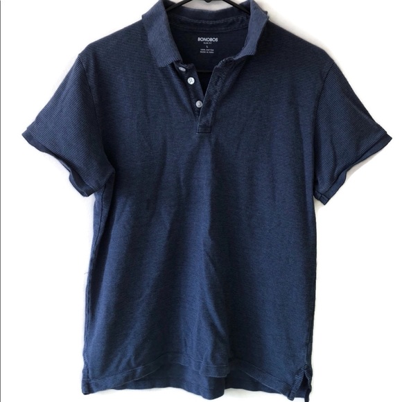 Bonobos Other - BOBOBOS pinstriped polo blue
